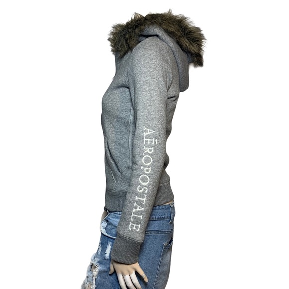 Aeropostale Grey Women’s Jacket/Sweater Size Small - Picture 5 of 12